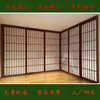 Puertas correderas de madera maciza estilo chino y japonés personalizadas de fábrica para hoteles, áreas escénicas, casas de huéspedes, restaurantes y centros de bienestar, completas con vestuario y divisiones integradas