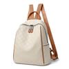 Mochila de Cuero Suave con Relieve de Tablero de Ajedrez de Moda para Mujer, Nueva Mochila Escolar de Gran Capacidad, Mochila de Viaje Casual Versátil
