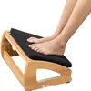 Taburete de Madera Nuevo y Creativo Transfronterizo Taburete de Bambú Ajustable Reposapiés de Madera para Oficina Debajo del Escritorio
