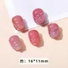 Jingdian Jewelry Fonte de Sal Carmesim Ágata Pequena Gota Coleção Fábrica Personalizada Cabeça de Coelho Fivela de Segurança Anel de Corrida Pixiu Acessórios