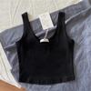 Camisola de Mujer Verano 2021 Nueva Corta Casual Interior Combinable Deportes Running Camiseta sin Mangas Top