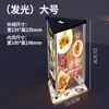 Suporte giratório de três lados para mesa de restaurante suporte de exibição de menu placa de sinalização placa de bebida sinal de mesa triangular sinal de menu