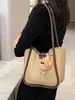 Bolsos Populares para Mujer 2026 Otoño/Invierno Nuevo Estilo Coreano Vintage Gran Capacidad Bolso de Hombro para Clase y Viajes Bolso Tote de Moda