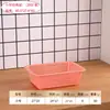 Cesta de plástico rectangular cesta de almacenamiento para el hogar cesta de almacenamiento de escritorio para aperitivos cesta de almacenamiento para artículos varios estante de almacenamiento cesta para verduras