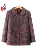 Chaqueta Nueva de Otoño para Abuela, Ropa Casual con Cuello Solapa para Mujeres de Mediana Edad y Mayores, Ropa para Mamá para Primavera y Otoño, Atuendo de Señora Mayor