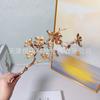 Fruta Roja Fruta de la Fortuna Adorno Cubo de Abrazo de Año Nuevo Flor de Nochevieja Kit de Materiales DIY Hoja de Ginkgo Dorada Flor Artificial