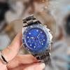 Relógio Atacado Comércio Exterior Aliexpress Tendência Esportiva Calendário Relógio Masculino Três Olhos Seis Ponteiros Relógio Decorativo Preço de Fábrica Venda Direta