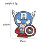 Broche Perimetral de Héroe de Cómics de Guardianes de la Galaxia Capitán Groot Hulk Spider-Man Insignia Metálica