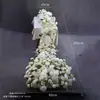 Cascada de Flores Artificiales Transfronteriza Colgante de Boda Arte Floral Decoración de Ventana Arreglo de Escenario de Boda Flores de Seda de Alta Densidad