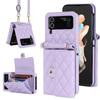 Capa de cartão dobrável e resistente a quedas para Samsung ZFlip4, capa de telefone ZFlip3, bolsa de cartão com fragrância de órgão da moda