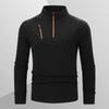 Camiseta Masculina de Manga Comprida para Fitness e Esportes ao Ar Livre, Secagem Rápida, Gola Alta, Respirável, Elástica, para Montanhismo, Top de Secagem Rápida para Primavera e Verão