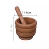 Prensa de ajo manual práctica, olla para medicina, ajo machacado, cucharón creativo para polvo de molienda, condimento de pimienta para el hogar, ajo machacado