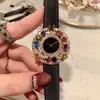 Serie de Joyería Tendencia en Tiktok Reloj de Diamante de Color Personalidad de Moda Reloj de Cuarzo para Mujer Venta al por Mayor Dropshipping