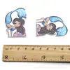 Serie de lindos unicornios de dibujos animados Parche plano de resina para horquilla con fondo blanco Accesorios de joyería DIY, 1Yc27845