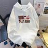 Sudadera con Estampado Casual Simple e Interesante para Mujer Otoño e Invierno Estilo Y2K Multifuncional Retro del Sudeste Asiático