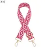 Accesorios de correa de hombro para bolso de rombos nuevo transfronterizo correa de hombro única cruzada ajustable reemplazo correa de hombro larga correa de cordón jacquard