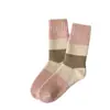 Calcetines Gruesos de Felpa Cálidos para Mujer para Otoño e Invierno, de Longitud Media hasta la Pantorrilla, Estilo Japonés, Rosas, Calcetines Dulces y Lindos para Niña
