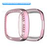 Funda Protectora Adecuada para Fitbit Versa3/Sense, Nueva, Inteligente, de Doble Fila, con Diamantes Brillantes