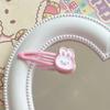 Fofo e Doce Coelho Urso Bebê Menina Coração Presilha Lateral Elástico de Cabelo Corda de Cabelo Estilo Japonês Acessório de Cabeça Simples para Mulheres