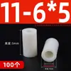 Coluna isolante de gaxeta arruela plástica coluna com furo passante bucha de nylon furo redondo coluna de suporte coluna espaçadora M3-M10