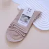 Calcetines de Mujer Tangge de Seda Real Alta Elasticidad Tejido Liso Cómodos Transpirables Seda de Morera Sin Costuras Borde Enrollado Serie de Colores Dopamina Calcetines de Media Pantorrilla