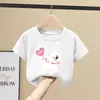 Camiseta de Manga Corta para Niñas Top Ligero de Verano con Media Manga para Niños Nuevo 2026 Talla Mediana y Grande Camiseta Casual para Niños Ropa de Verano