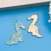 Mezcla de 8 Animales Dinosaurios Herbívoros Lindos de Dibujos Animados Colgante de Aleación de Zinc Accesorios de Joyería para Pulsera DIY Collar Llavero