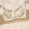 Sujetador push-up para senos pequeños con copa de palma, sin varillas, soporte lateral, sujetador de encaje, sujetador ajustable engrosado para mujer