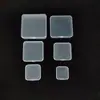 Caja Cuadrada de Plástico PP Semitransparente al por Mayor Caja de Empaque para Joyería Papelería Caja para Artículos Pequeños Caja de Almacenamiento de Piezas con Tapa