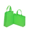 Bolsas de Tela No Tejida Lisas para el Hogar de Stock Listo del Fabricante con Impresión de Logo, Bolsas de Compras de Lona Laminada, Bolsas Impermeables para Regalos de Navidad
