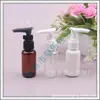 Frasco pump transparente de 35ml, frasco de shampoo marrom, frasco branco com bico de pato de 35ml, frasco pump para loção, frasco para sérum