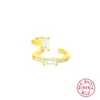 Pendientes de Clip Individuales de Plata de Ley S925 con Diamante Ilusión Venta Caliente AliExpress Moda Creativa Estilo INS Pendientes Hebilla de Oreja