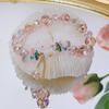 Flower Clusters ~ Primavera Nova Pulseira de Flores Super Flash Fairy Crystal Bracelet Mori-style Travel Holiday Bracelet