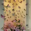 Adesivo de parede de borboleta 3D em PVC área de fotos atmosfera decoração de cena canto de check-in renovação outros guarda-roupas