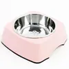 Tigela para Cachorro Gato Hupu Aço Inoxidável Tigela de Comida para Pet Quadrada Melamina Suprimentos para Pet Cachorro Atacado Super