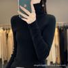 Otoño e Invierno Nuevo Suéter de Punto de Cuello Alto para Mujer Suéter de Punto de Manga Larga Delgado Interior de Cuello Alto
