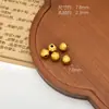 Cuentas Espaciadoras Grandes Tradicionales Chapadas en Oro, Cuentas Sueltas para Pulseras de Abalorios DIY, Colgantes de Hilo Rojo y Accesorios para Joyería