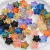 Cuentas de vidrio de pentagrama de meteorito, cuentas sueltas con agujeros horizontales, cuentas de estrella, accesorios para abalorios de pulseras y collares hechos a mano para DIY