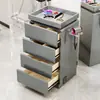 Armário de Ferramentas para Barbearia Salão de Cabeleireiro Armário de Armazenamento para Cabeleireiro Bancada de Trabalho para Corte de Cabelo Totalmente Montada Armazenamento Armário de Madeira