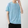 Nueva Camiseta de Manga Corta para Hombre Tendencia Suelta Cuello Redondo Estampada Verano Casual Manga Corta Top para Niños