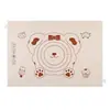 Tapete de silicone para sovar, uso doméstico e comercial, tapete de silicone para assar de grau alimentício, tapete para abrir massa, design de desenho animado, tapete de silicone