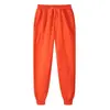 Pantalones largos casuales para hombre de comercio exterior Amazon Wish transfronterizos, forrados de polar, engrosados, de color liso, pantalones de chándal, pantalones deportivos, forrados de polar para abrigar