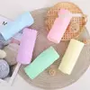 Toalhas Quadradas Pequenas de Microfibra Atacado de Fabricantes, Toalhas com Ursinho Embossado, Toalhas Multicores Tricotadas em Trama, Brindes Promocionais