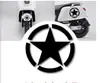 Emblema Militar Estrella de Cinco Puntas Modificado Decorativo Reflectante Impermeable Pegatina para Vehículos Eléctricos, Motocicletas, Coches, Tapa del Tanque de Combustible, Guardabarros Trasero y Calcomanía para la Carrocería