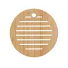 Manteles individuales y para cuencos de madera aislados al por mayor, bandejas para mesa de cocina, salvamanteles antideslizantes para ollas, manteles individuales aislados engrosados.