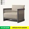 Combinação de Sofá de Pátio de Liga de Alumínio para Exterior Villa Jardim Hotel B&B Terraço de Metal Mesa e Cadeiras de Rattan