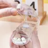 Cortador de pastillas, pastillero, divisor de pastillas, organizador de pastillas portátil, organizador de pastillas de 7 días, cortador de pastillas mini pequeño para uso doméstico
