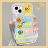 Pack de Expresiones Lindas Adecuado para Funda de Teléfono Móvil Apple 16Promax 13 Silicona Transparente 15 Doble Soporte 14/12/11 Mujer