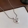 Collar Minimalista Estilo Coreano Estrella de Mar Corazón Letra Cadena para Clavícula de Lujo Ligero Nicho Sensación de Alta Gama Collar de Moda Estudiante para Mujeres