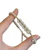 Pulsera Hielo Triturado Perla de Hielo Dorada Brillante de Cinco Emperadores para Mujer Lujo Ligero Elegante Nicho de Gama Alta Exquisita Versátil Joyería de Mano